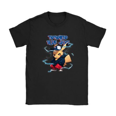 Pikachu X Toronto Blue Jays Team X MLB X Baseball Fans Unisex T-Shirt Cotton Tee TAT8769