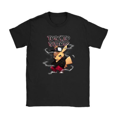 Pikachu X Toronto Raptors Team NBA Basketball Unisex T-Shirt Cotton Tee TAT8707