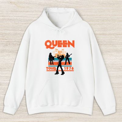 Queen Band 1976 Tour Silhouettes Rock Off Unisex Hoodie TAH7776