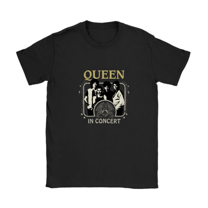 Queen Band The Rock Band In Concert Unisex T-Shirt Cotton Tee TAT7771