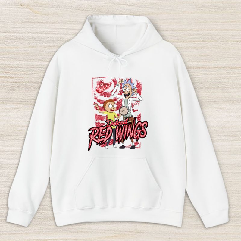 Rick And Morty X Detroit Red Wings Team NHL Hockey Fan Unisex Hoodie TAH8816