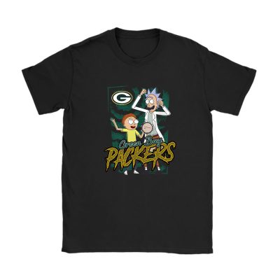 Rick And Morty X Green Bay Packers Team NFL American Football Unisex T-Shirt Cotton Tee TAT8807