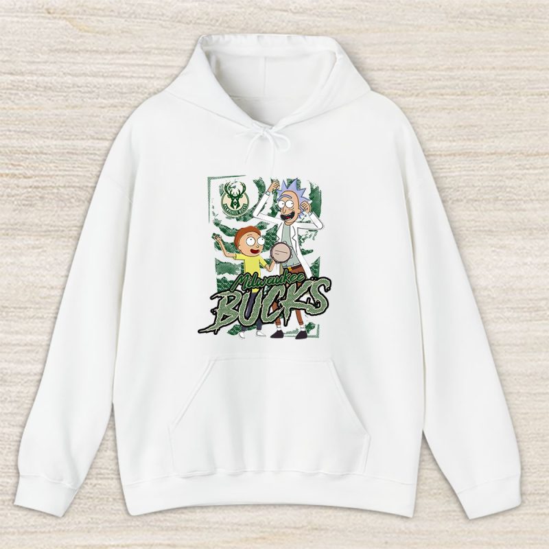 Rick And Morty X Milwaukee Bucks Team NBA Basketball Unisex Hoodie TAH8545