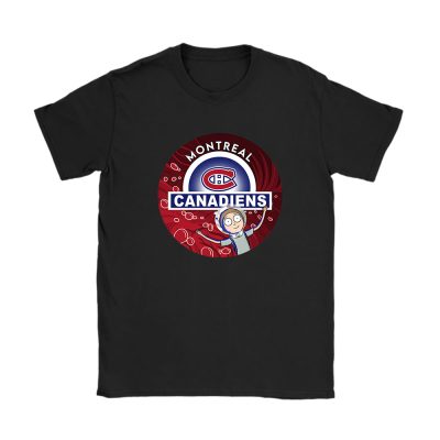Rick And Morty X Montreal Canadiens Team NHL Hockey Fan Unisex T-Shirt Cotton Tee TAT8672