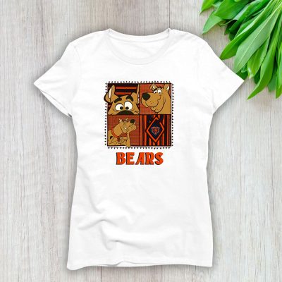 Scoopy Doo X Chicago Bears Team NFL American Football Lady T-Shirt Cotton Tee TLT6494