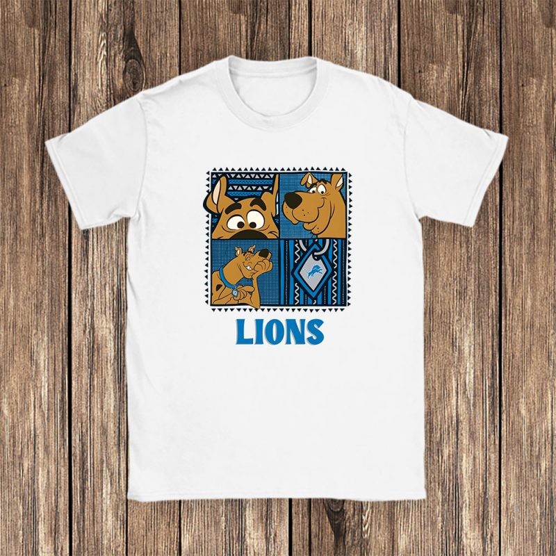 Scoopy Doo X Detroit Lions Team Nfl American Football Unisex T-Shirt Cotton Tee TAT6499