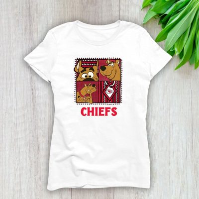 Scoopy Doo X Kansas City Chiefs Team NFL American Football Lady T-Shirt Cotton Tee TLT6504