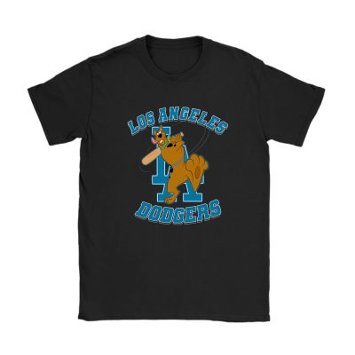 Scoopy Doo X Los Angeles Dodgers Team X Mlb X Baseball Fans Unisex T-Shirt Cotton Tee TAT6483