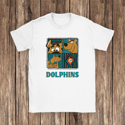 Scoopy Doo X Miami Dolphins Team Nfl American Football Unisex T-Shirt Cotton Tee TAT6508