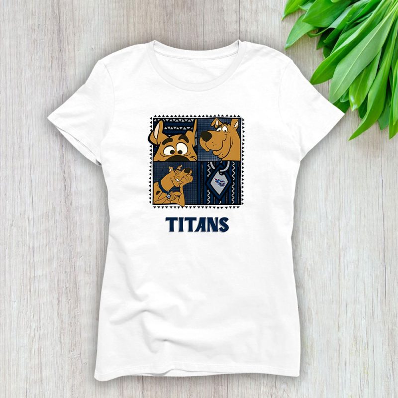 Scoopy Doo X Tennessee Titans Team NFL American Football Lady T-Shirt Cotton Tee TLT6519