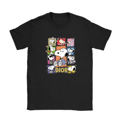 Snoopy Dior Unisex T-Shirt Cotton Tee TAT7185