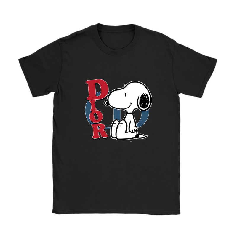 Snoopy Dior Unisex T-Shirt Cotton Tee TAT7187