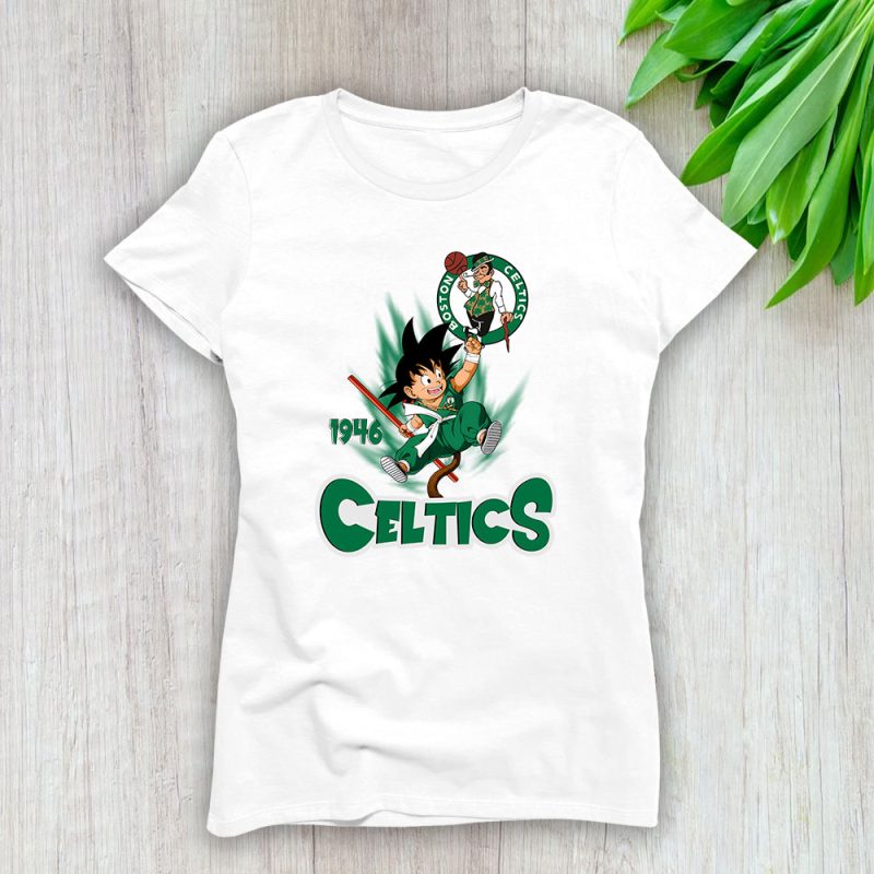 Son Goku X Boston Celtics Team X NBA X Basketball Lady Shirt Women Tee TLT5626