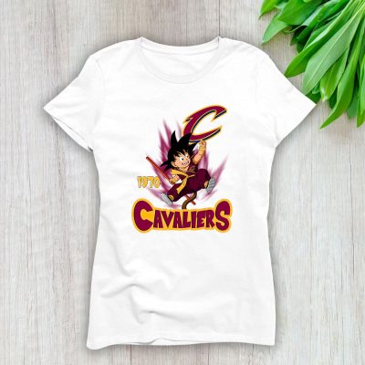 Son Goku X Cleveland Cavaliers Team X NBA X Basketball Lady Shirt Women Tee TLT5629