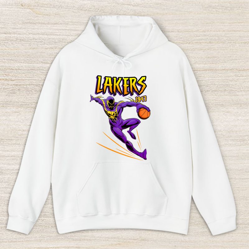 Spideman NBA Los Angeles Lakers Unisex Hoodie TAH5320