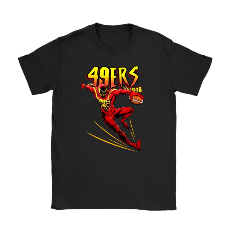 Spideman NFL San Francisco 49ers Unisex T-Shirt TAT5344