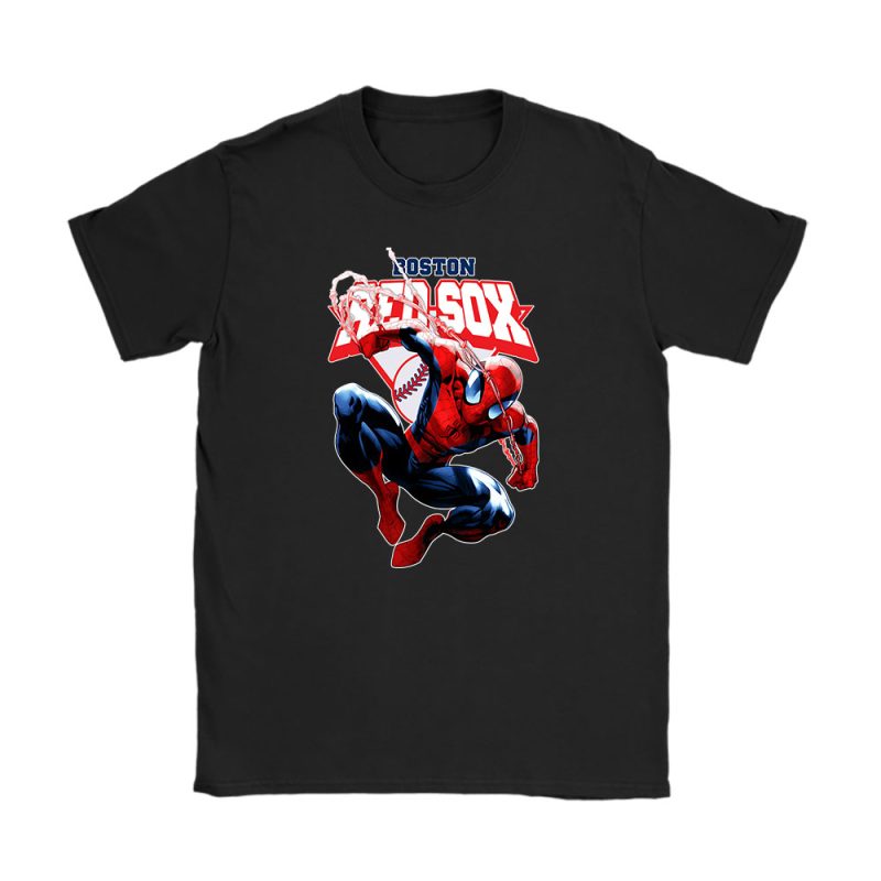 Spiderman MLB Boston Red Sox Unisex T-Shirt TAT5298