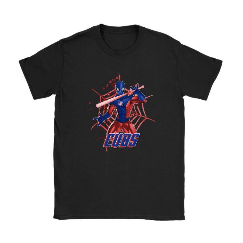 Spiderman MLB Chicago Cubs Unisex T-Shirt Cotton Tee TAT7156