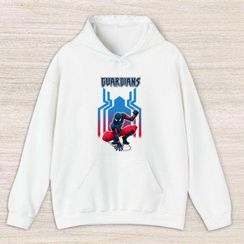 Spiderman MLB Cleveland Guardians Unisex Hoodie TAH7163