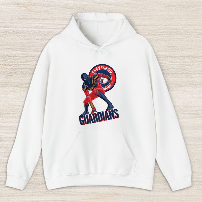 Spiderman MLB Cleveland Guardians Unisex Hoodie TAH8365