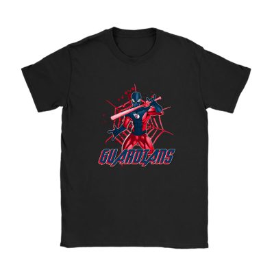 Spiderman MLB Cleveland Guardians Unisex T-Shirt Cotton Tee TAT7162