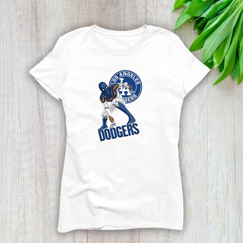 Spiderman MLB Los Angeles Dodgers Lady T-Shirt Women Tee LTL8397