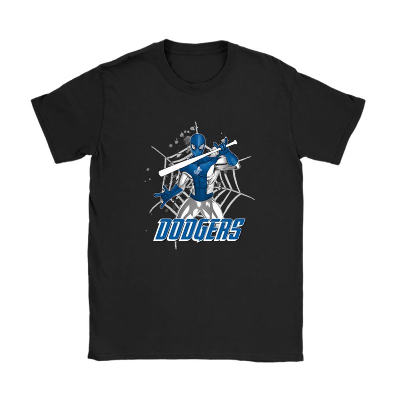 Spiderman MLB Los Angeles Dodgers Unisex T-Shirt Cotton Tee TAT7255