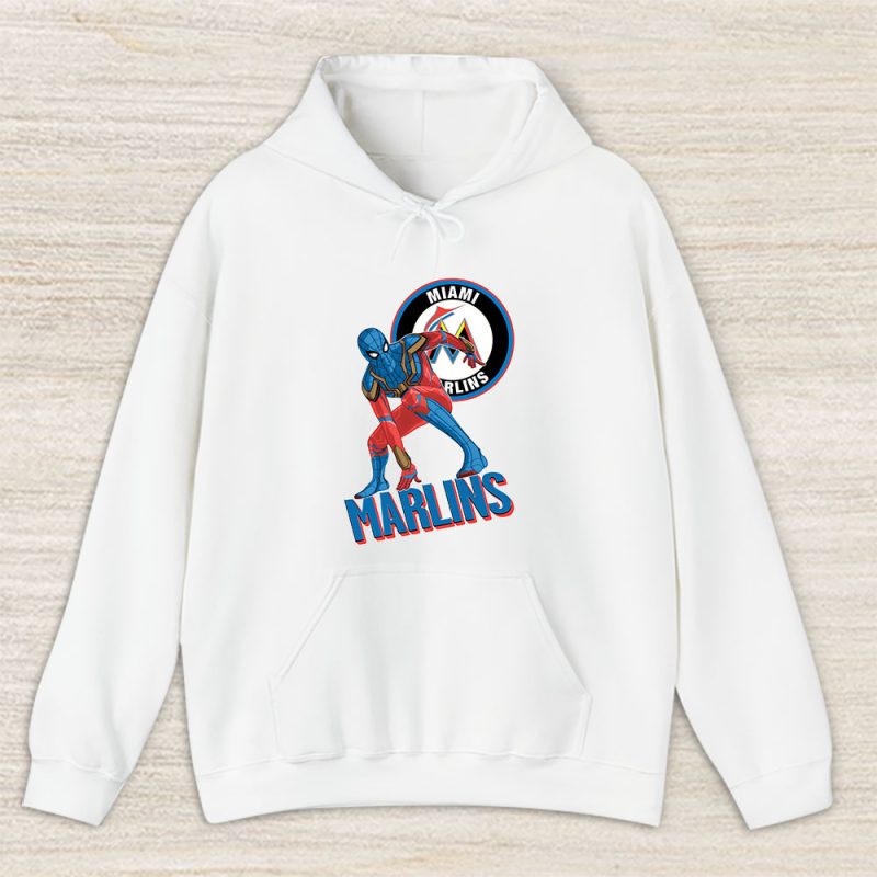 Spiderman MLB Miami Marlins Unisex Hoodie TAH8409