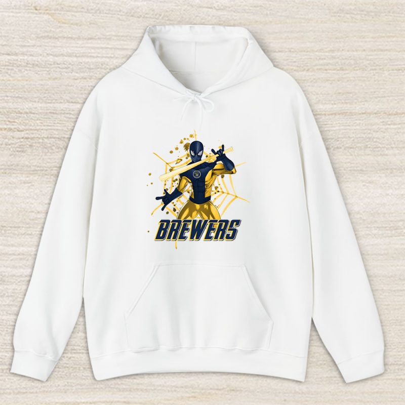 Spiderman MLB Milwaukee Brewers Unisex Hoodie TAH7280