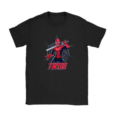 Spiderman MLB Minnesota Twins Unisex T-Shirt Cotton Tee TAT7296