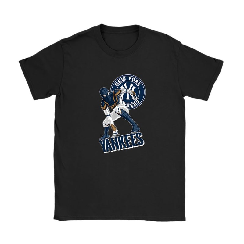 Spiderman MLB New York Yankees Unisex T-Shirt Cotton Tee TAT8420