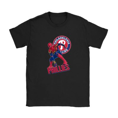 Spiderman MLB Philadelphia Phillies Unisex T-Shirt Cotton Tee TAT8433
