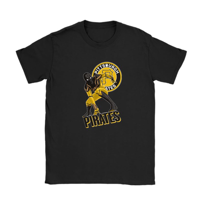 Spiderman MLB Pittsburgh Pirates Unisex T-Shirt Cotton Tee TAT8431