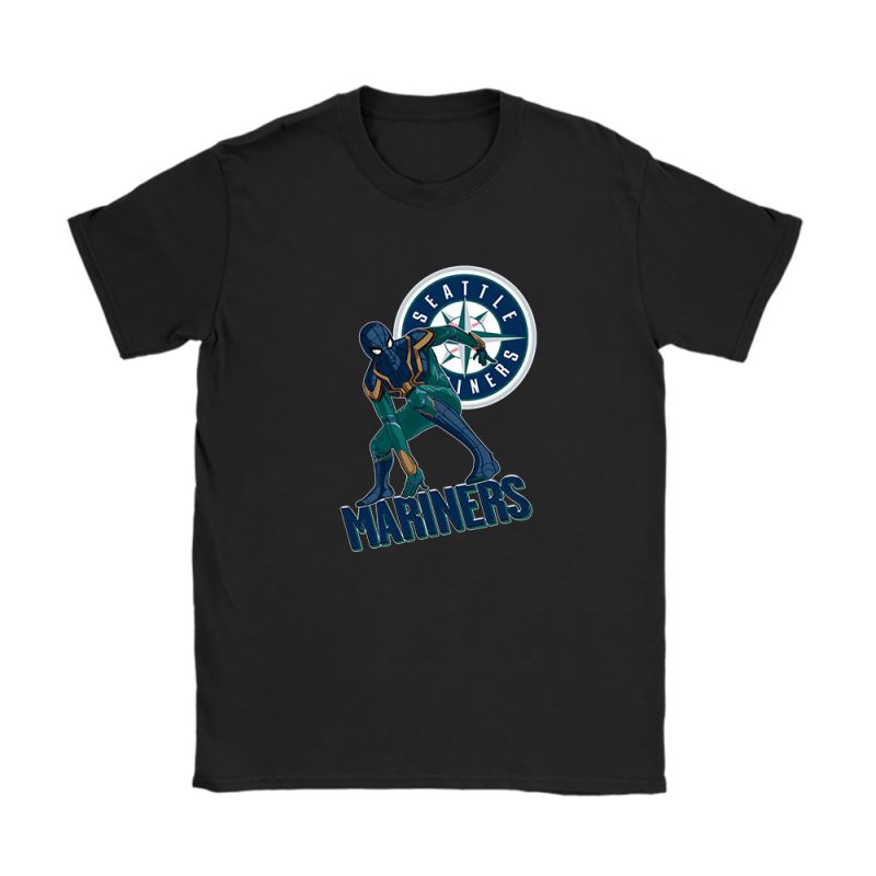 Spiderman MLB Seattle Mariners Unisex T-Shirt Cotton Tee TAT8445