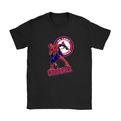 Spiderman MLB St. Louis Cardinals Unisex T-Shirt Cotton Tee TAT8441