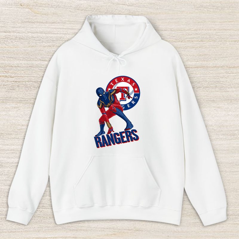 Spiderman MLB Texas Rangers Unisex Hoodie TAH8453