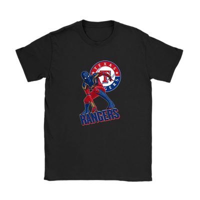 Spiderman MLB Texas Rangers Unisex T-Shirt Cotton Tee TAT8453