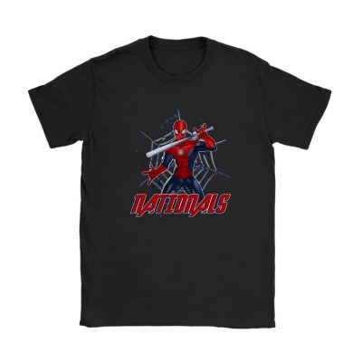 Spiderman MLB Washington Nationals Unisex T-Shirt Cotton Tee TAT7421