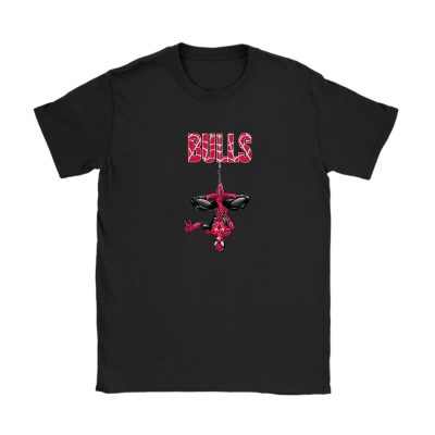 Spiderman NBA Chicago Bulls Unisex T-Shirt Cotton Tee TAT7149