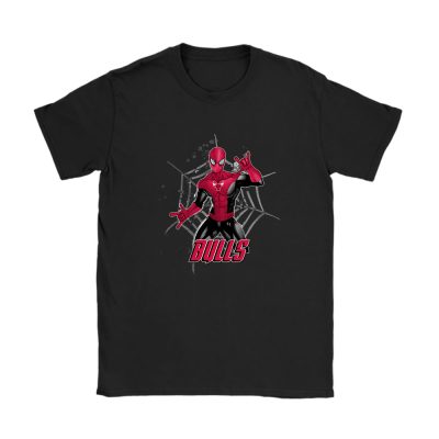 Spiderman NBA Chicago Bulls Unisex T-Shirt Cotton Tee TAT7150