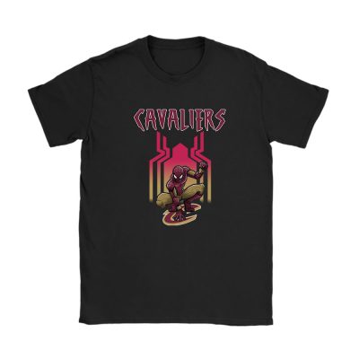 Spiderman NBA Cleveland Cavaliers Unisex T-Shirt Cotton Tee TAT7158