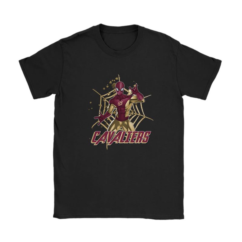 Spiderman NBA Cleveland Cavaliers Unisex T-Shirt Cotton Tee TAT7160