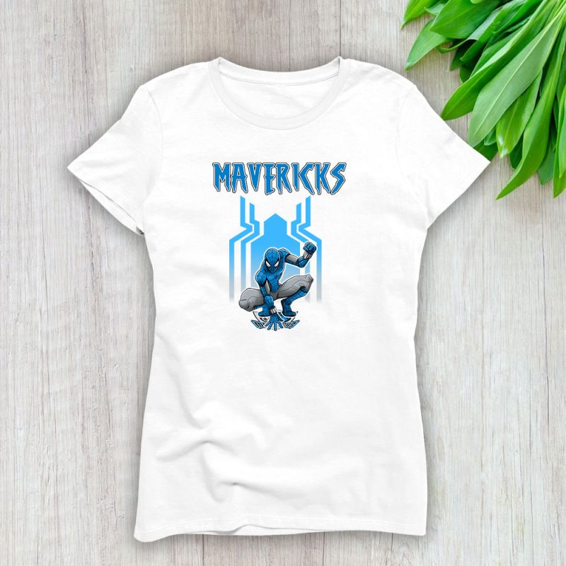 Spiderman NBA Dallas Mavericks Lady T-Shirt Women Tee LTL7200