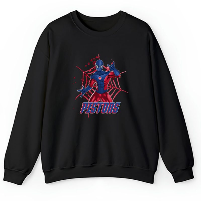 Spiderman NBA Detroit Pistons Unisex Sweatshirt TAS7208