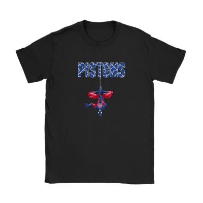 Spiderman NBA Detroit Pistons Unisex T-Shirt Cotton Tee TAT7207