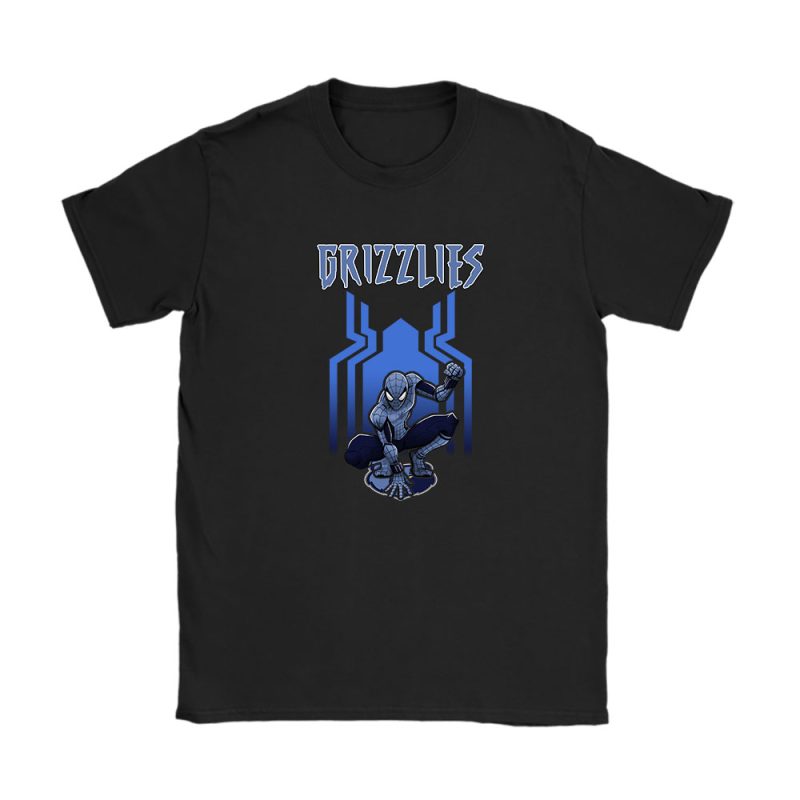 Spiderman NBA Memphis Grizzlies Unisex T-Shirt Cotton Tee TAT7288