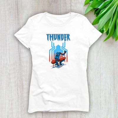 Spiderman NBA Oklahoma City Thunder Lady T-Shirt Women Tee LTL7340