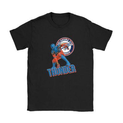 Spiderman NBA Oklahoma City Thunder Unisex T-Shirt Cotton Tee TAT8426