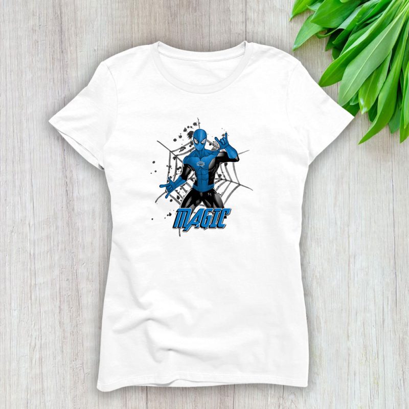 Spiderman NBA Orlando Magic Lady T-Shirt Women Tee LTL7338