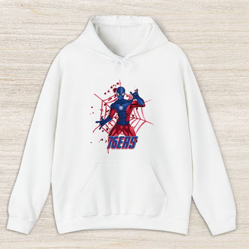 Spiderman NBA Philadelphia 76ers Unisex Hoodie TAH7363